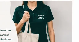 Afgewerkt bedrijfsitem met logo